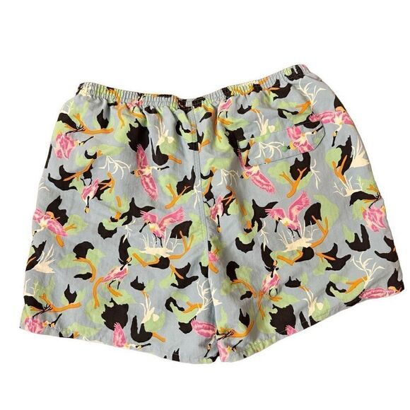 Patagonia Baggies Shorts Multifunctional Swim Trunks Mesh Lined Large Blue Birds - Picture 2 of 5